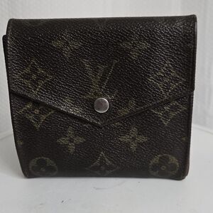 GUC Vintage Louis Vuitton Monogram Brown Double-Sided Wallet